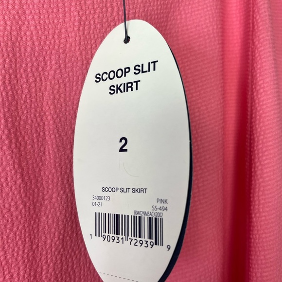 Scoop Split Skirt Pink NYC size 2 - Picture 4 of 5